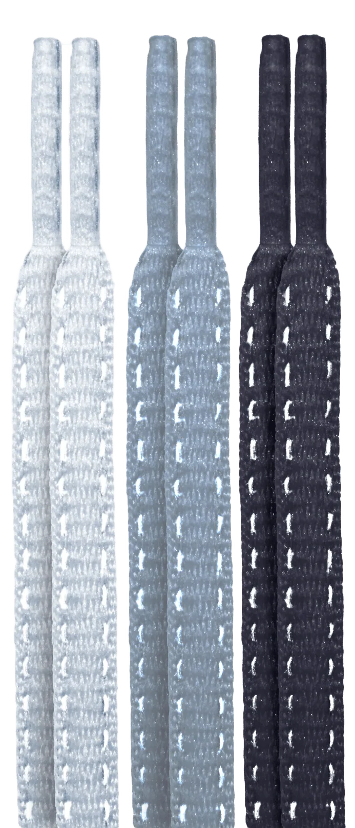 10 Second Reflexall Shoe Oval Laces - Reflective - Image 2