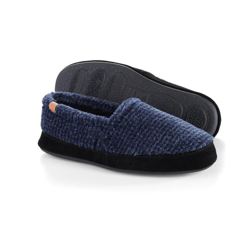 Acorn Men's Moc Slippers- Blue Check - Image 3