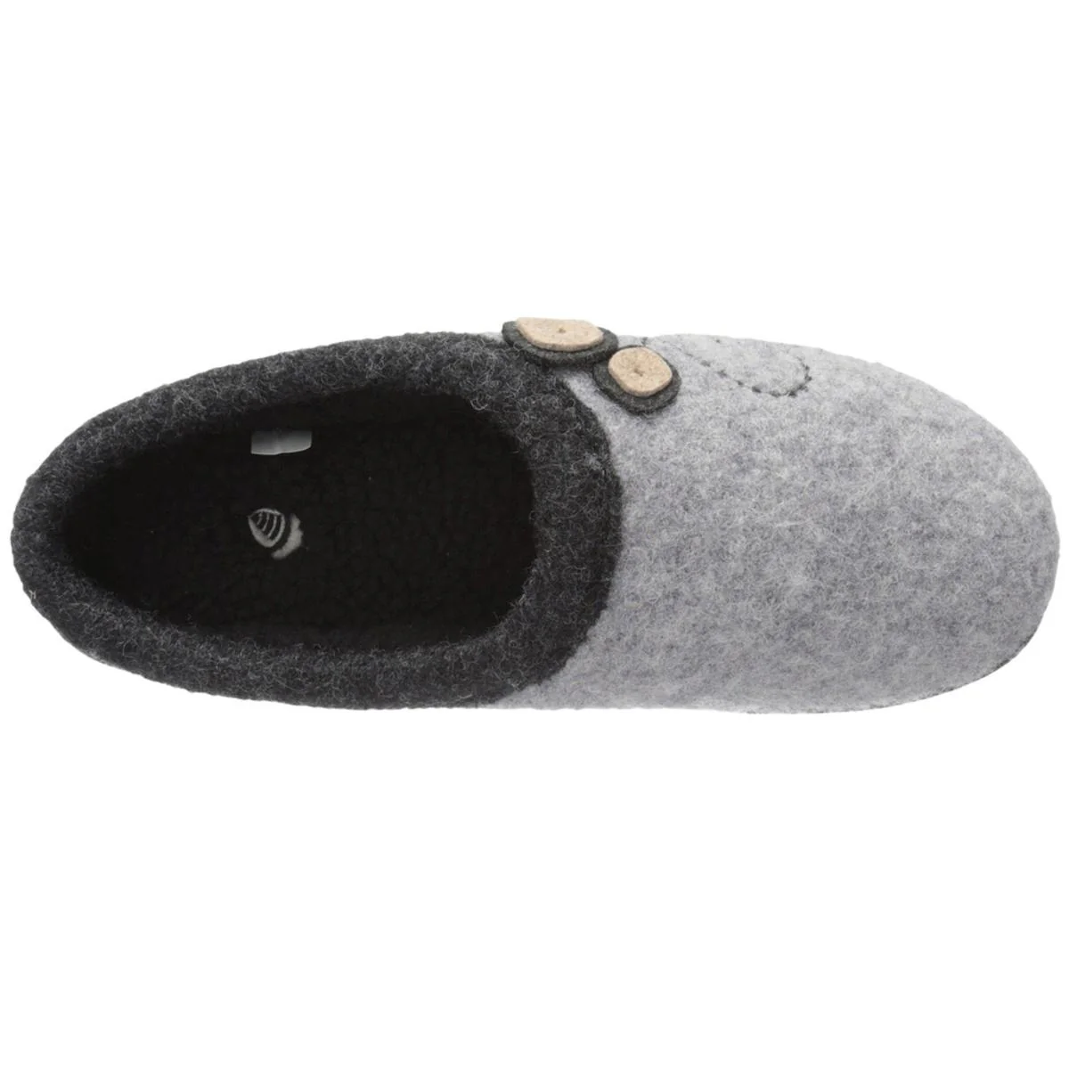 Acorn Women's Dara Slippers- Light Grey Button - Image 3