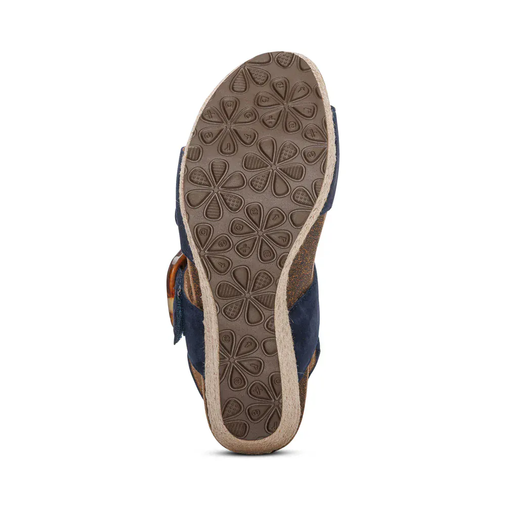 Aetrex Women's Ashley Wedge Heels- Navy - Image 6
