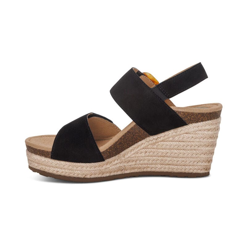 Aetrex Women's Ashley Wedge Heels- Black - Image 4
