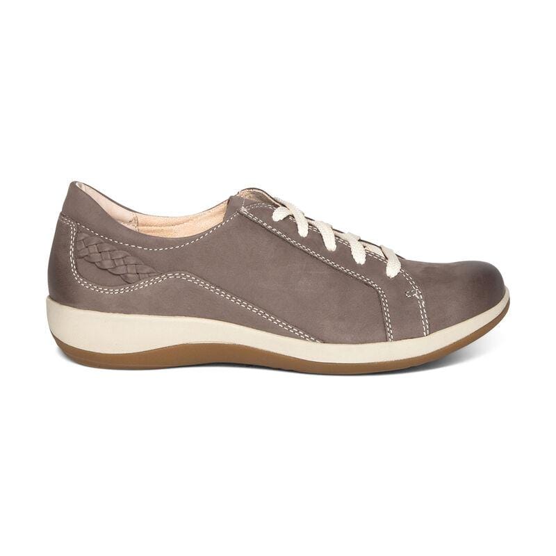 Aetrex Women's Dana Oxford Sneakers- Warm Grey - Image 2