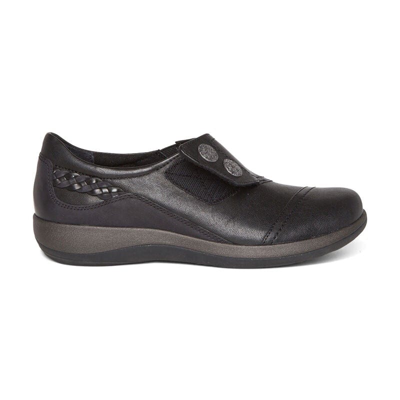 Aetrex Women's Karina Monk Strap Shoes- Black - Image 3