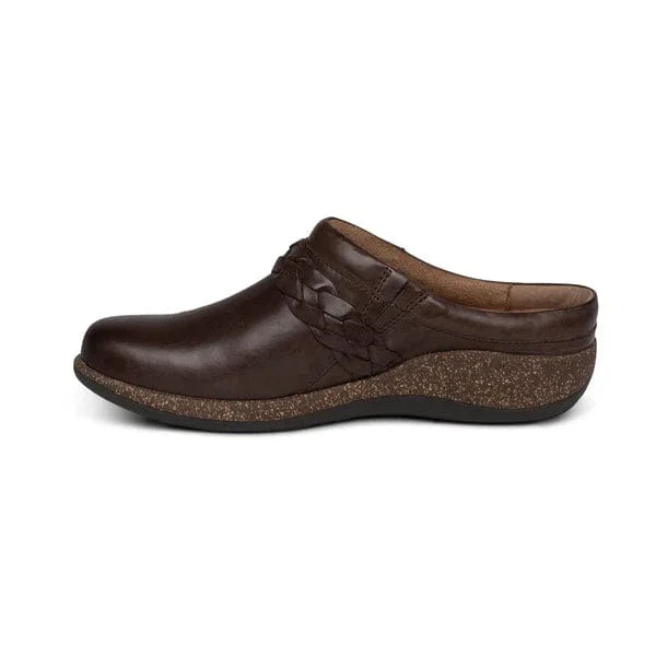Aetrex Women's Libby Clogs- Brown - Image 4
