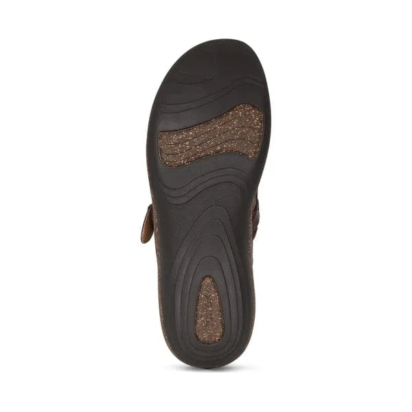Aetrex Women's Libby Clogs- Brown - Image 6