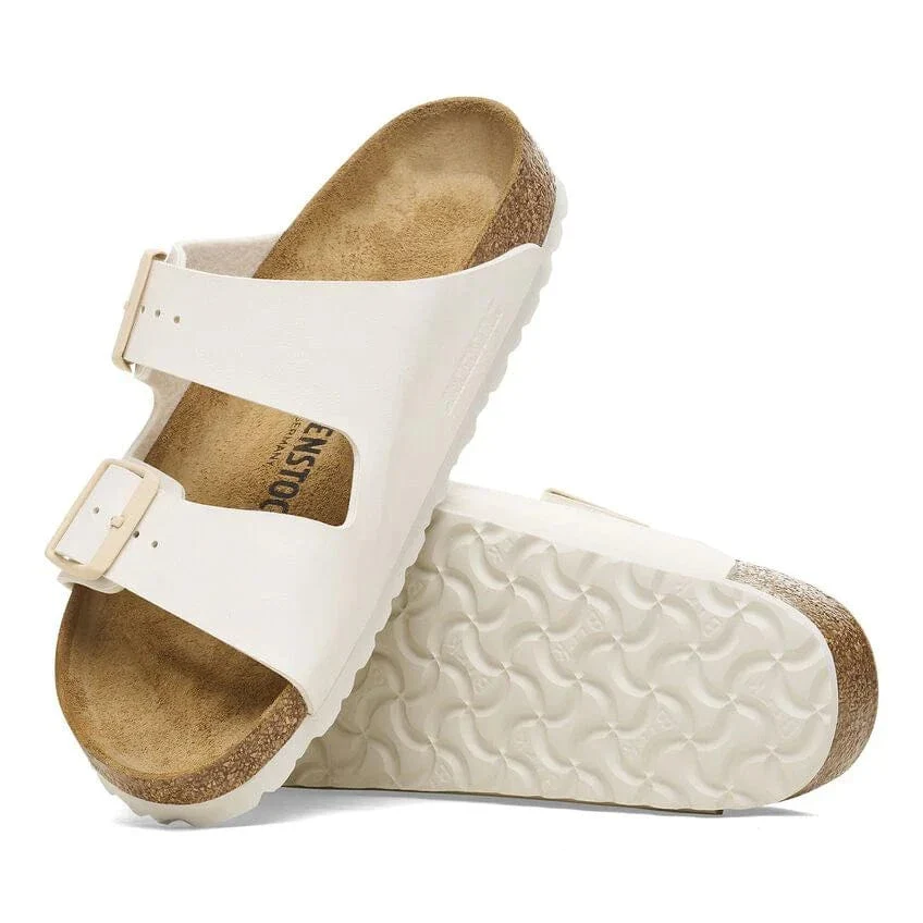 Birkenstock Arizona Birko-Flor Sandals- Eggshell - Image 4