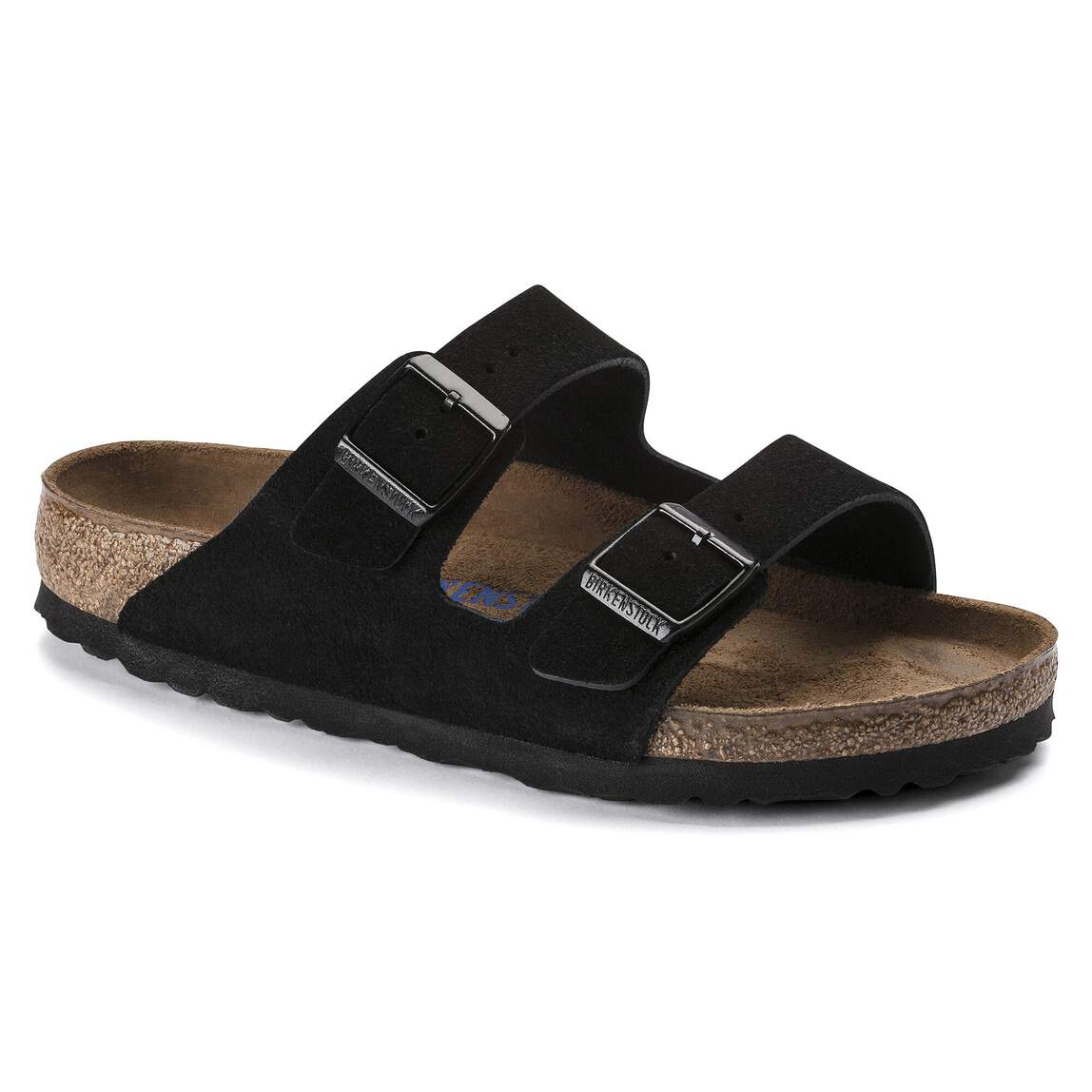 Birkenstock Arizona Sandals (Soft Footbed)- Black Suede