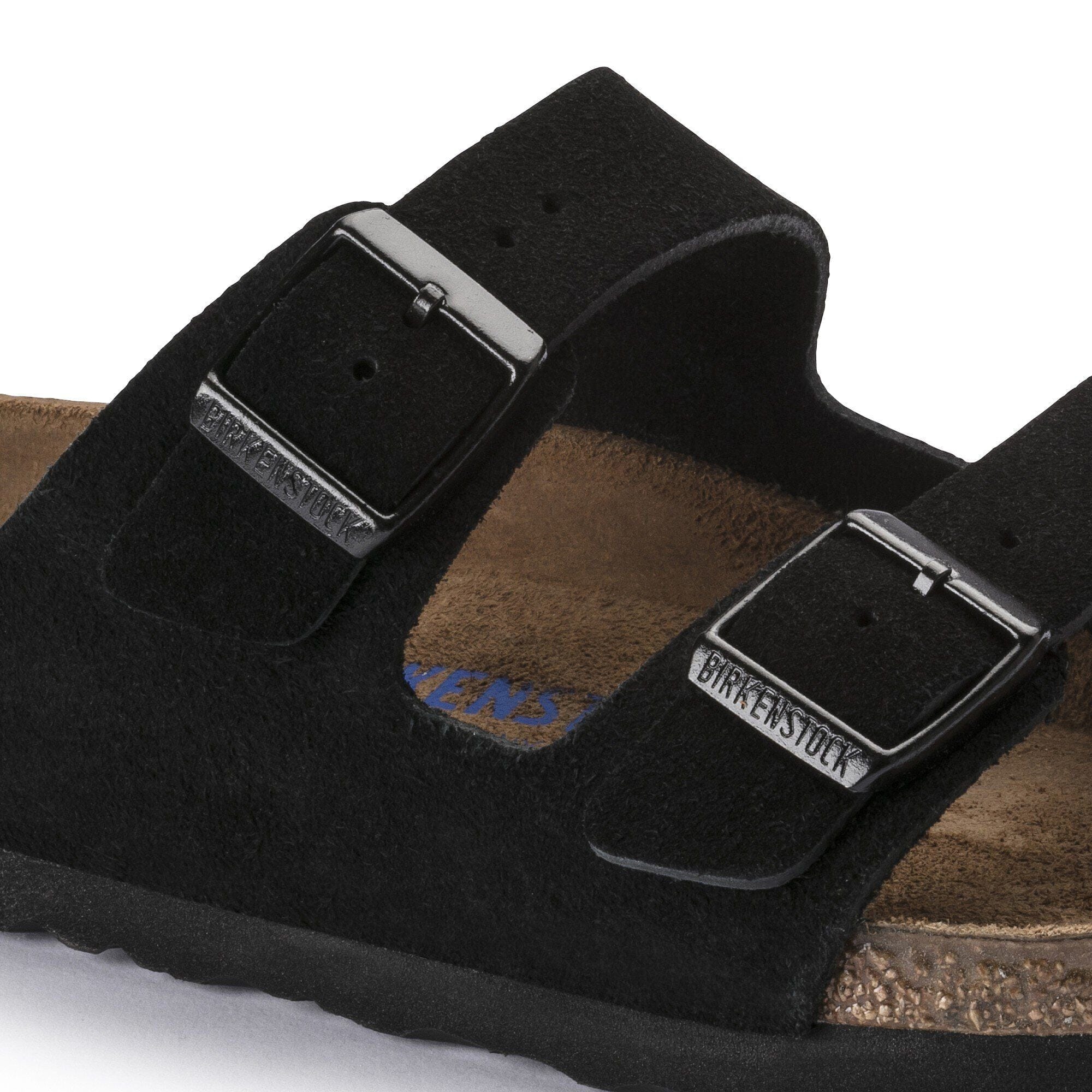 Birkenstock Arizona Sandals (Soft Footbed)- Black Suede - Image 6