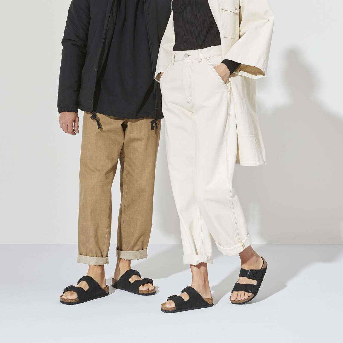 Birkenstock Arizona Sandals (Soft Footbed)- Black Suede - Image 7