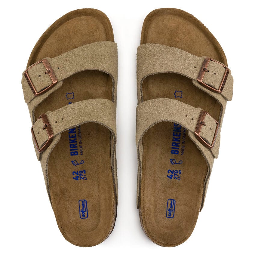 Birkenstock Arizona Sandals (Soft Footbed)- Taupe Suede - Image 7