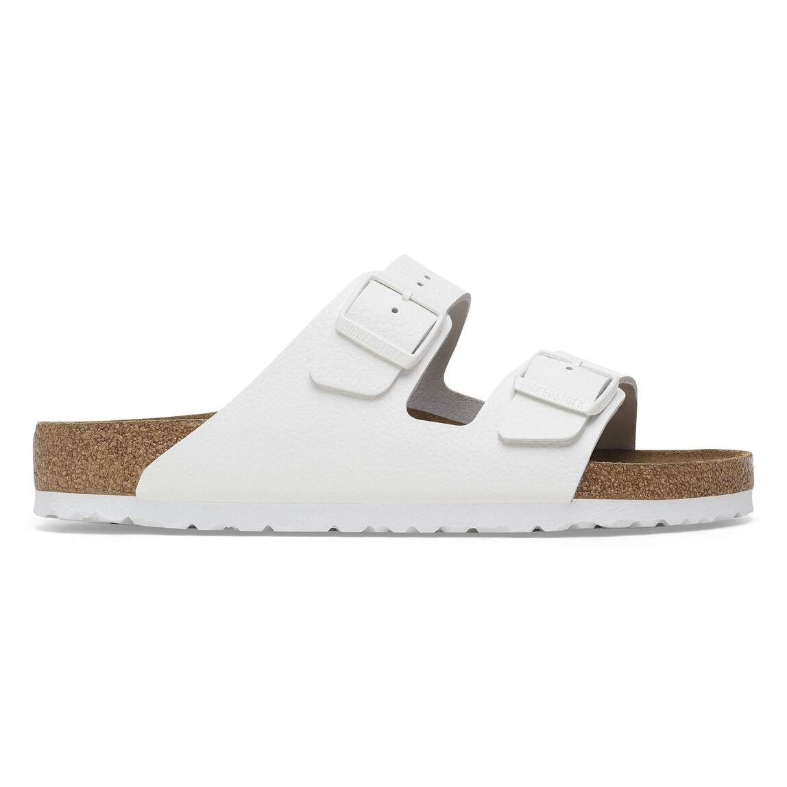Birkenstock Arizona Sandals (Soft Footbed)- White Leather - Image 2