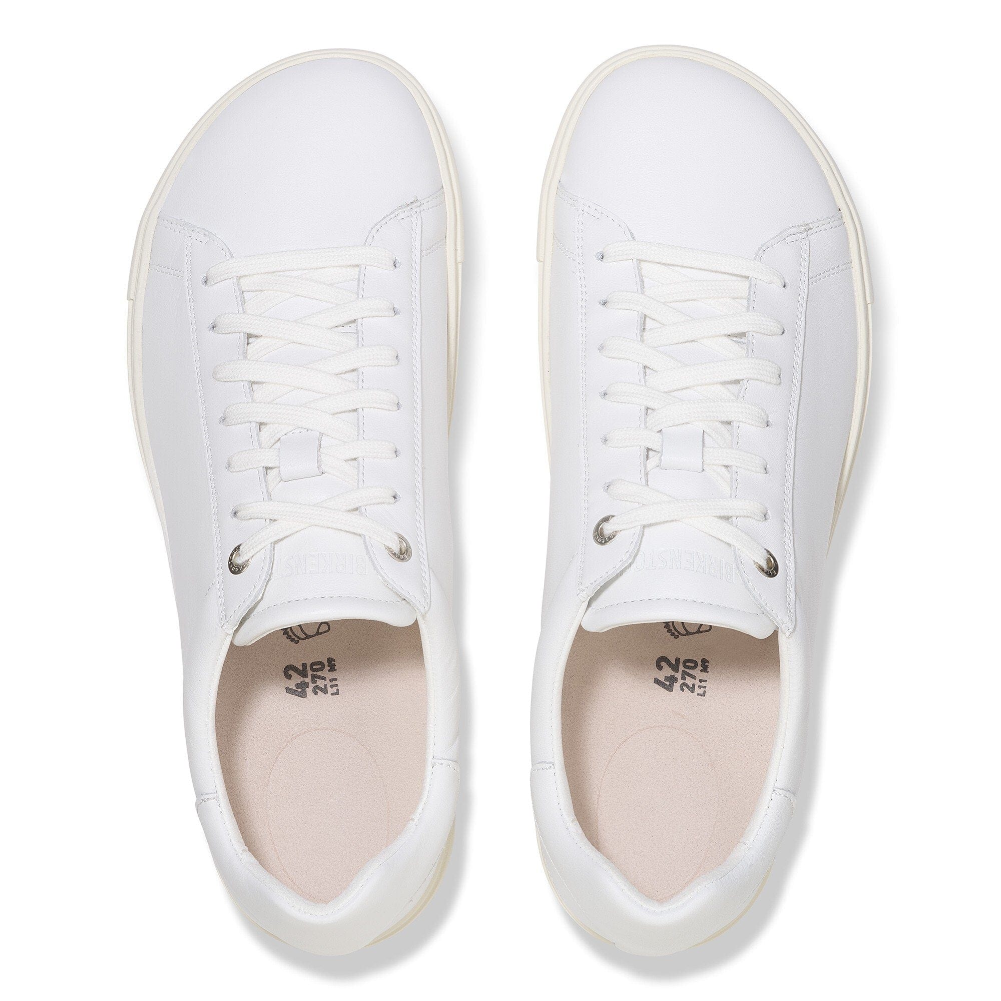 Birkenstock Bend Low Shoes- White Leather - Image 3