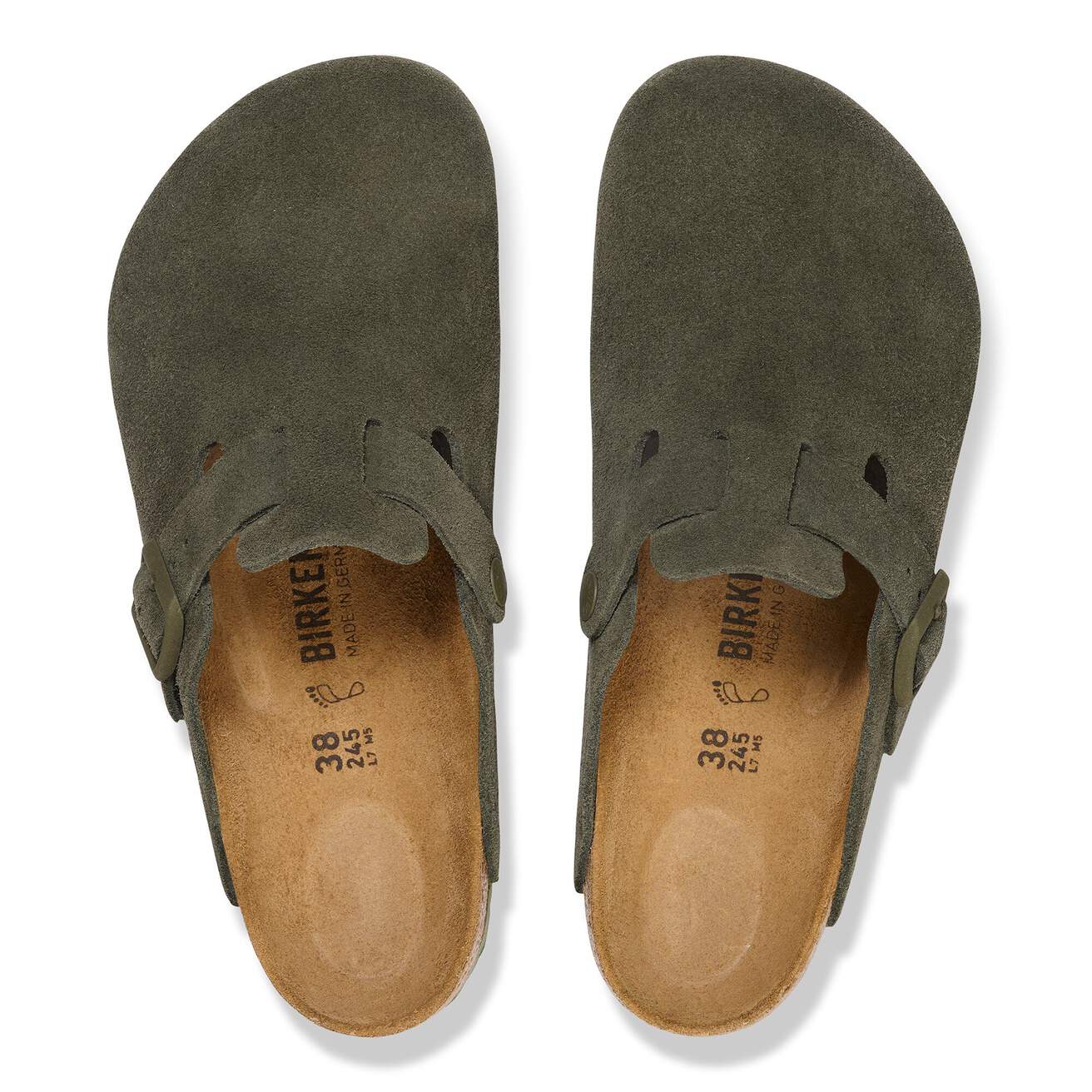 Birkenstock Boston Clogs- Thyme Suede - Image 4