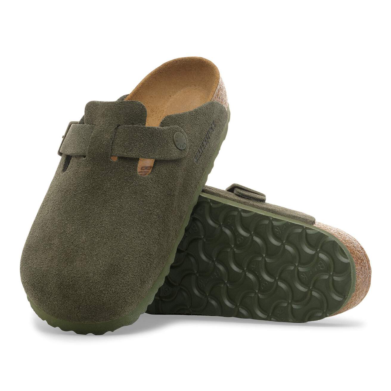 Birkenstock Boston Clogs- Thyme Suede - Image 6