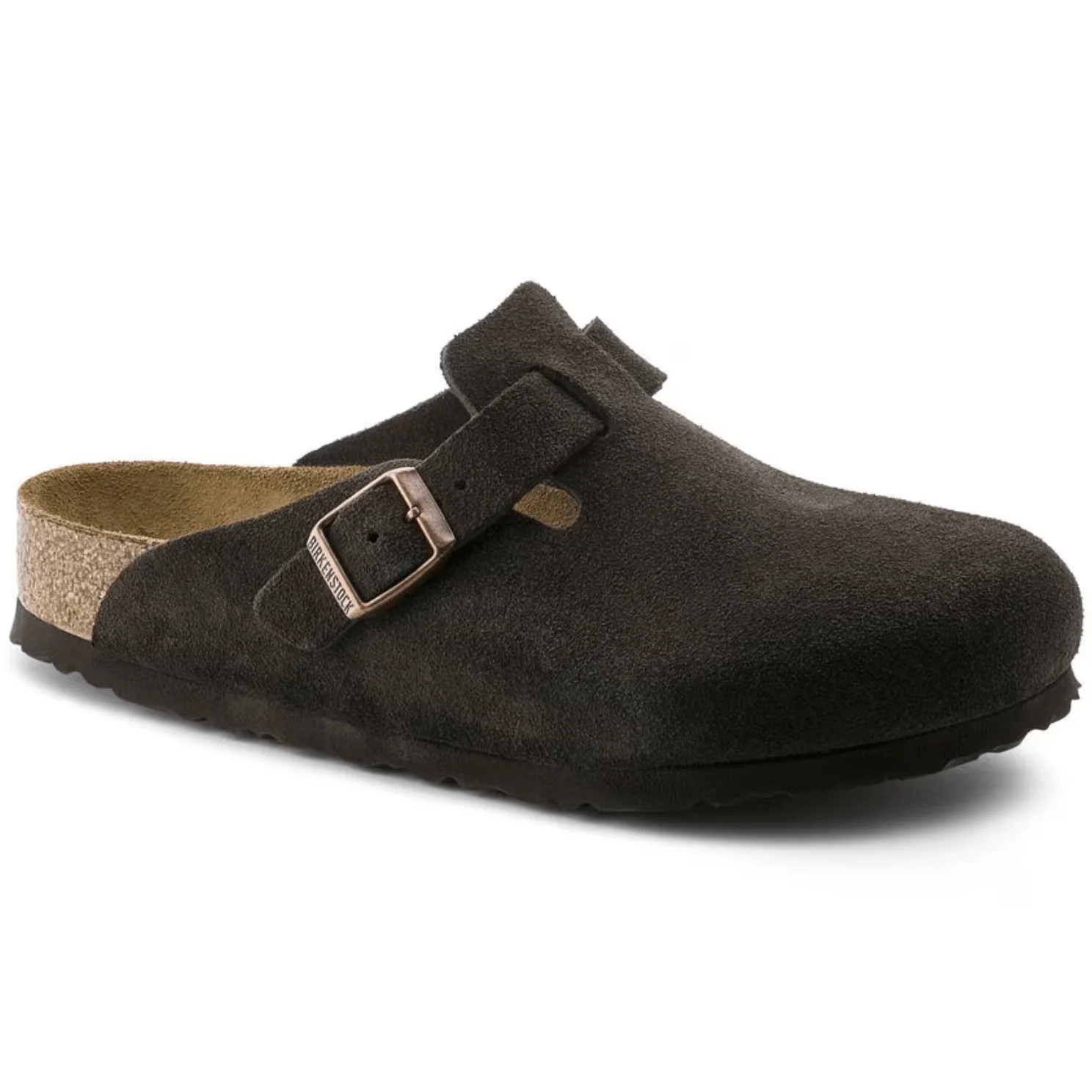 Birkenstock Boston Suede Clogs (Soft Footbed)- Mocha