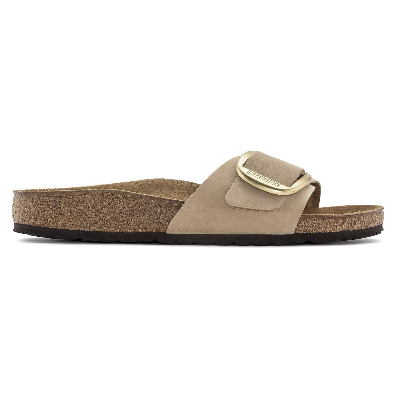 Birkenstock Madrid Big Buckle Sandals- Sandcastle Nubuck Leather - Image 2