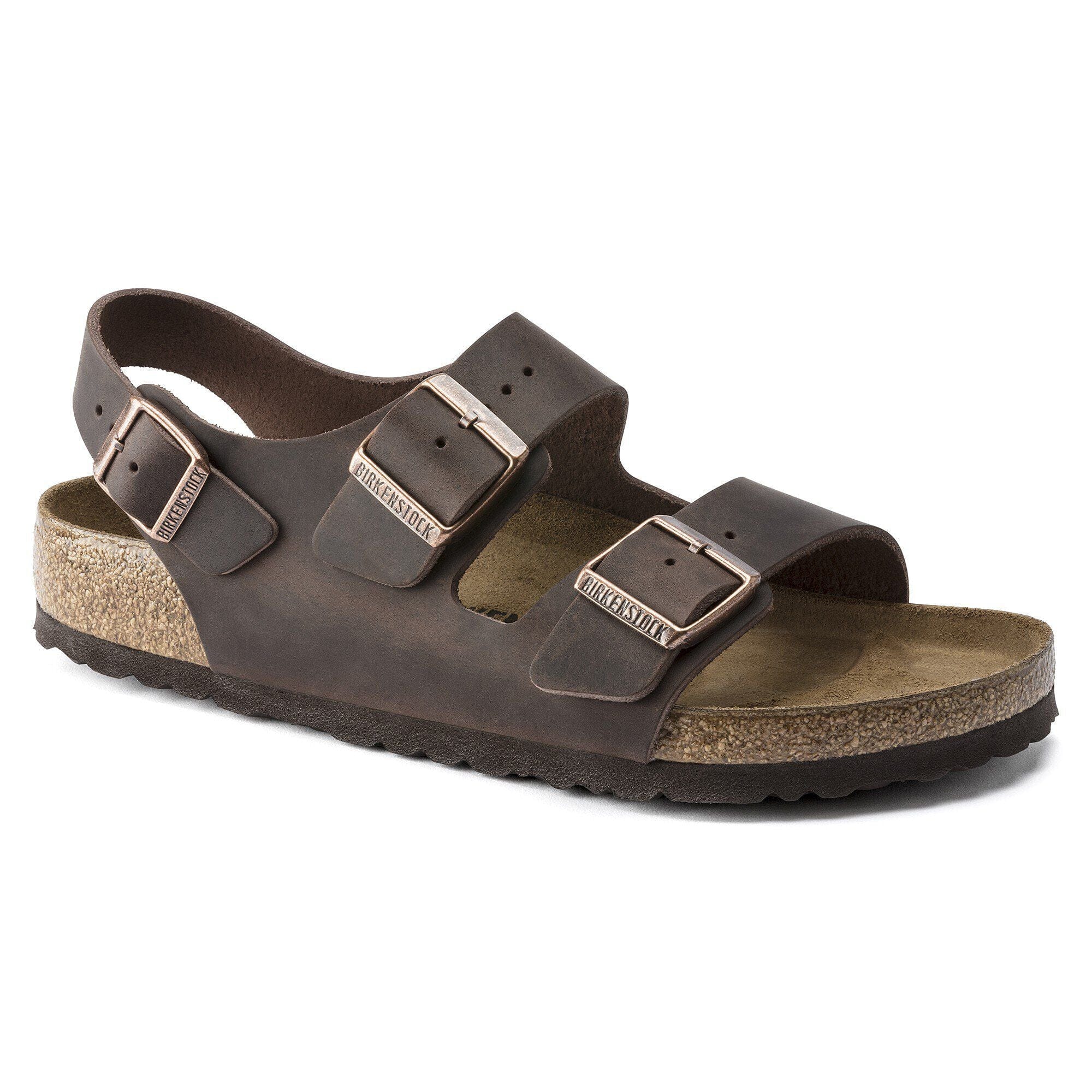 Birkenstock Milano Sandals- Habana Oiled Leather