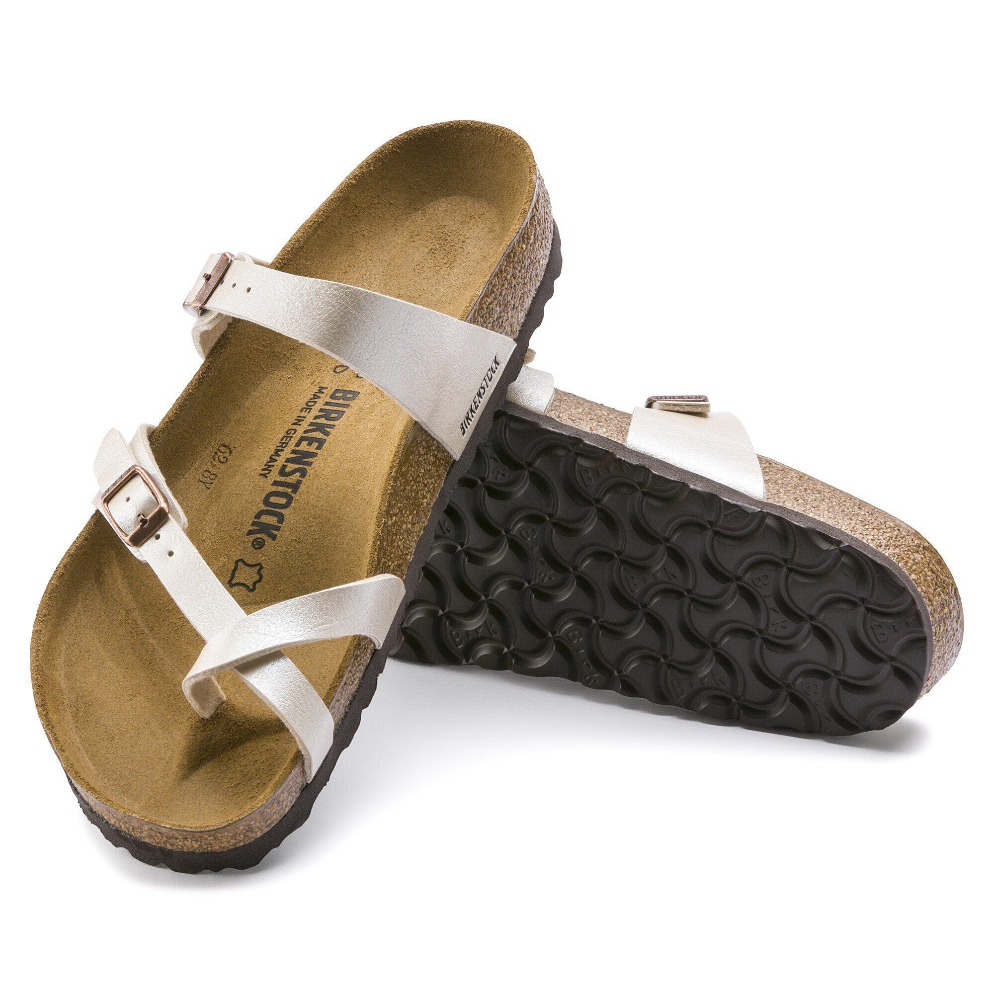 Birkenstock Mayari Sandals- Graceful Pearl White Birko-Flor - Image 5