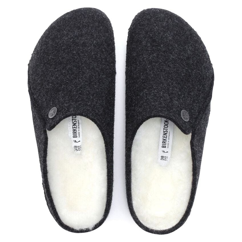 Birkenstock Zermatt Shearling Wool Slippers- Anthracite - Image 6