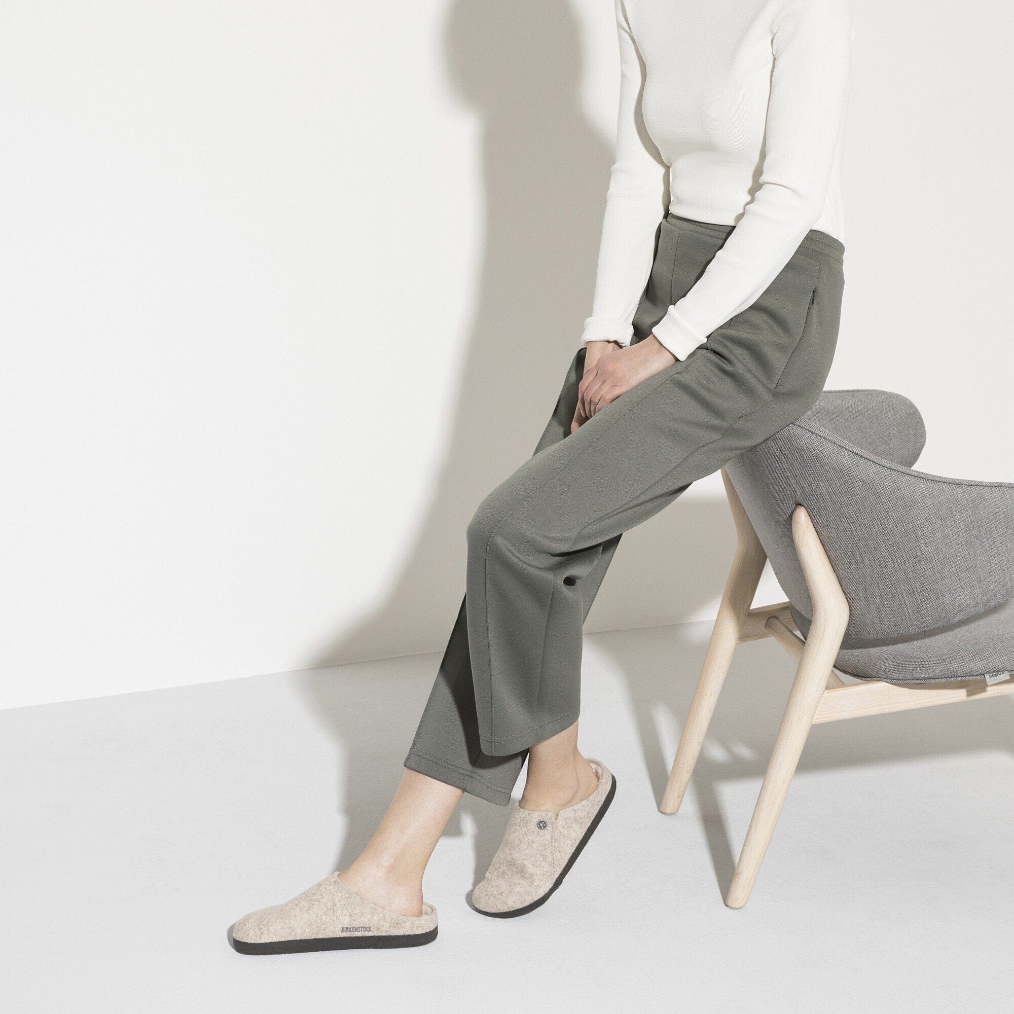 Birkenstock Zermatt Shearling Wool Slippers- Eggshell - Image 7
