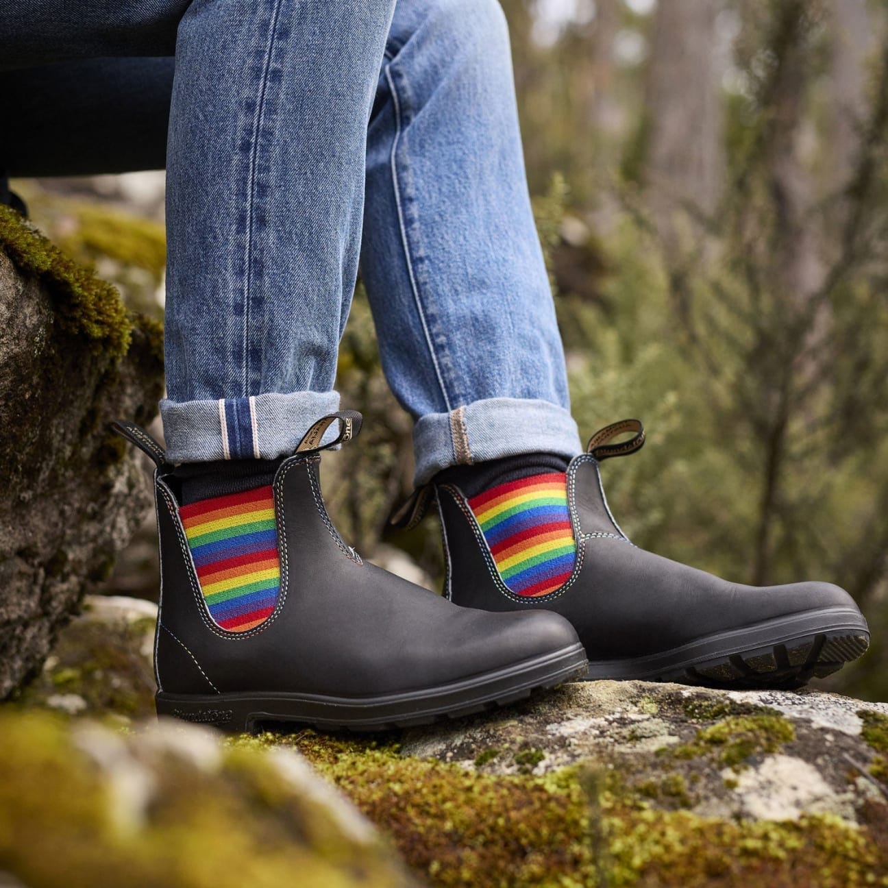 Blundstone Original Boots 2105- Black Rainbow Elastic - Image 7