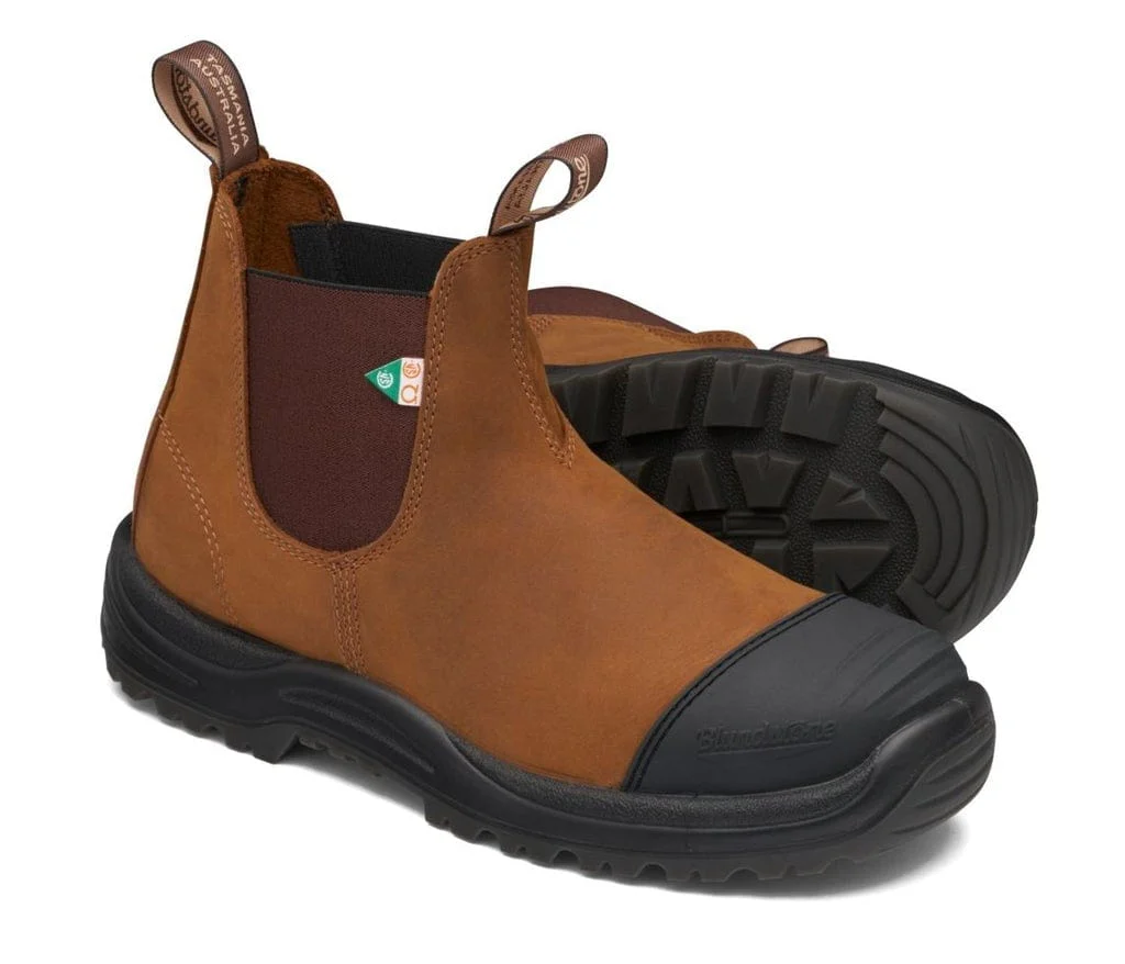 Blundstone Steel Toe Boots 169- Saddle Brown - Image 3