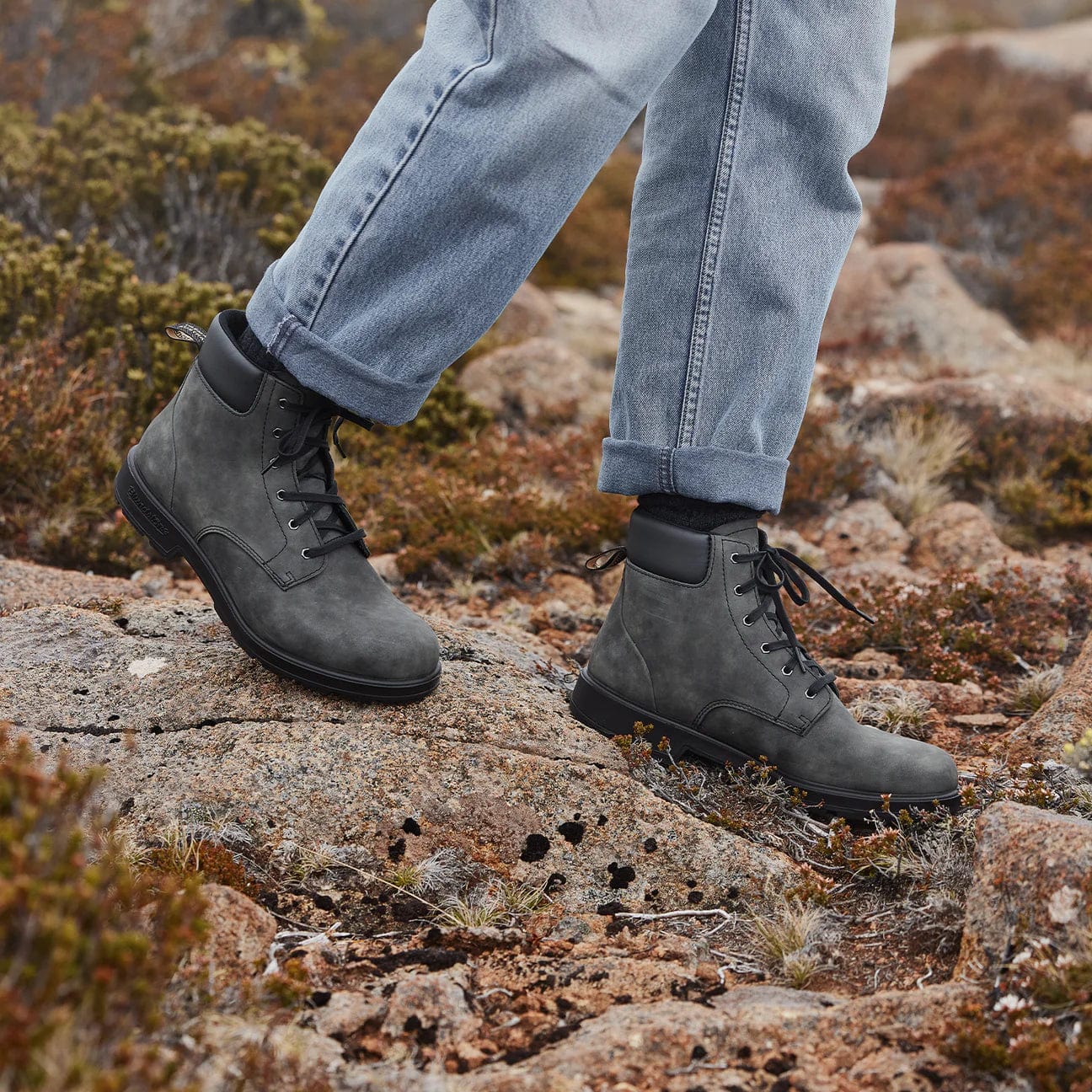 Blundstone Original Lace Up Boots 2427- Rustic Black - Image 3