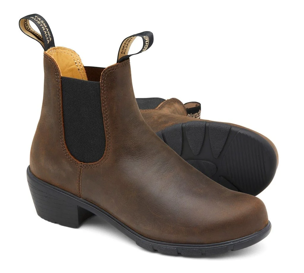 Blundstone Women’s Heel Boots 1673- Antique Brown - Image 3