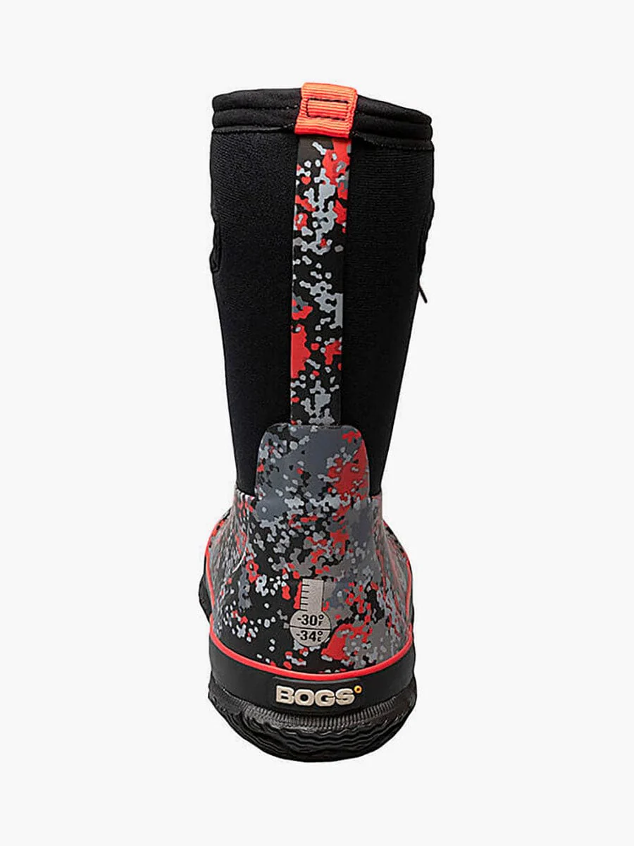 Bogs Kids Classic Boots- Black/ Camo - Image 4