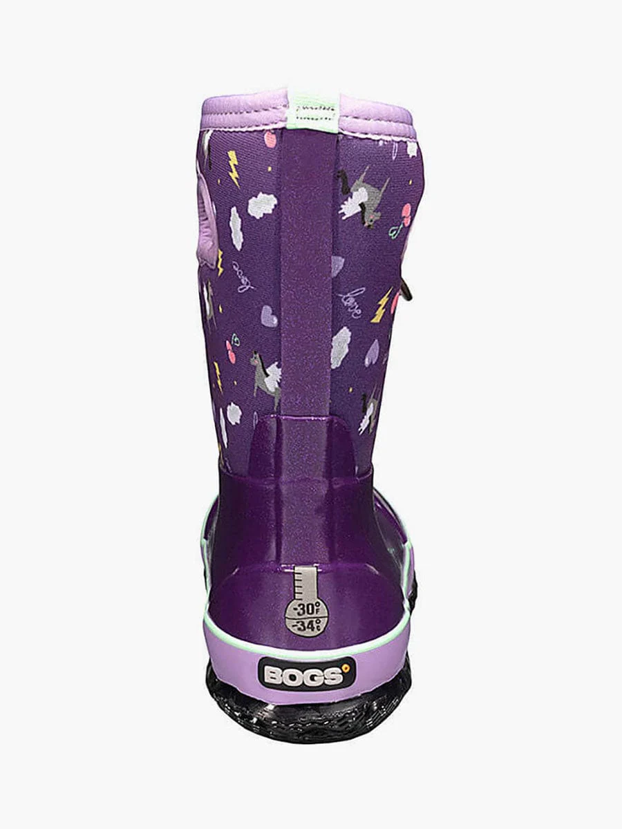 Bogs Kids Classic Boots- Purple/ Pegasus - Image 6