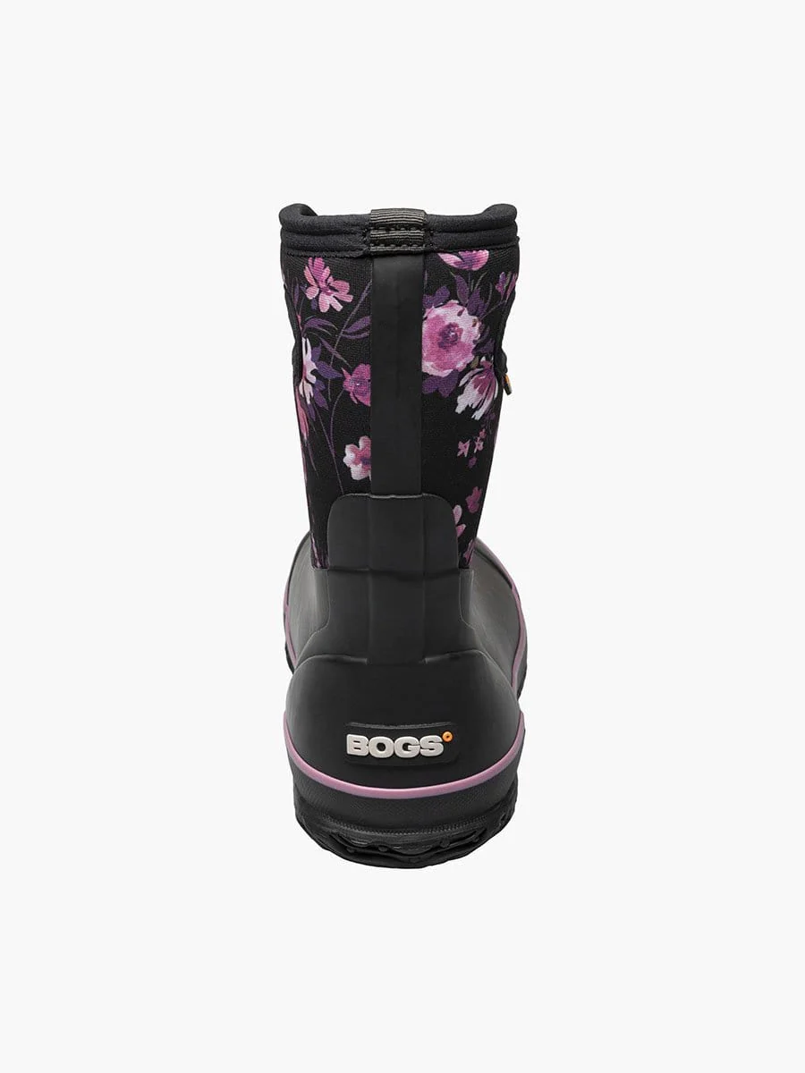 Bogs Women's Classic Mid Boots- Black/ Garden - Image 4