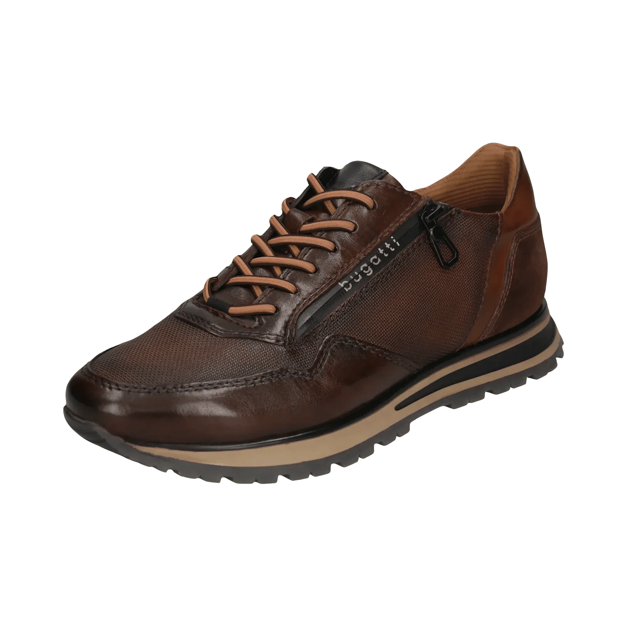 Bugatti Men's Philip Leather Sneakers- Brown