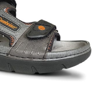 Cambrian Men's Mariner Sport Walking Sandals- Dark Grey/ Orange - Image 5