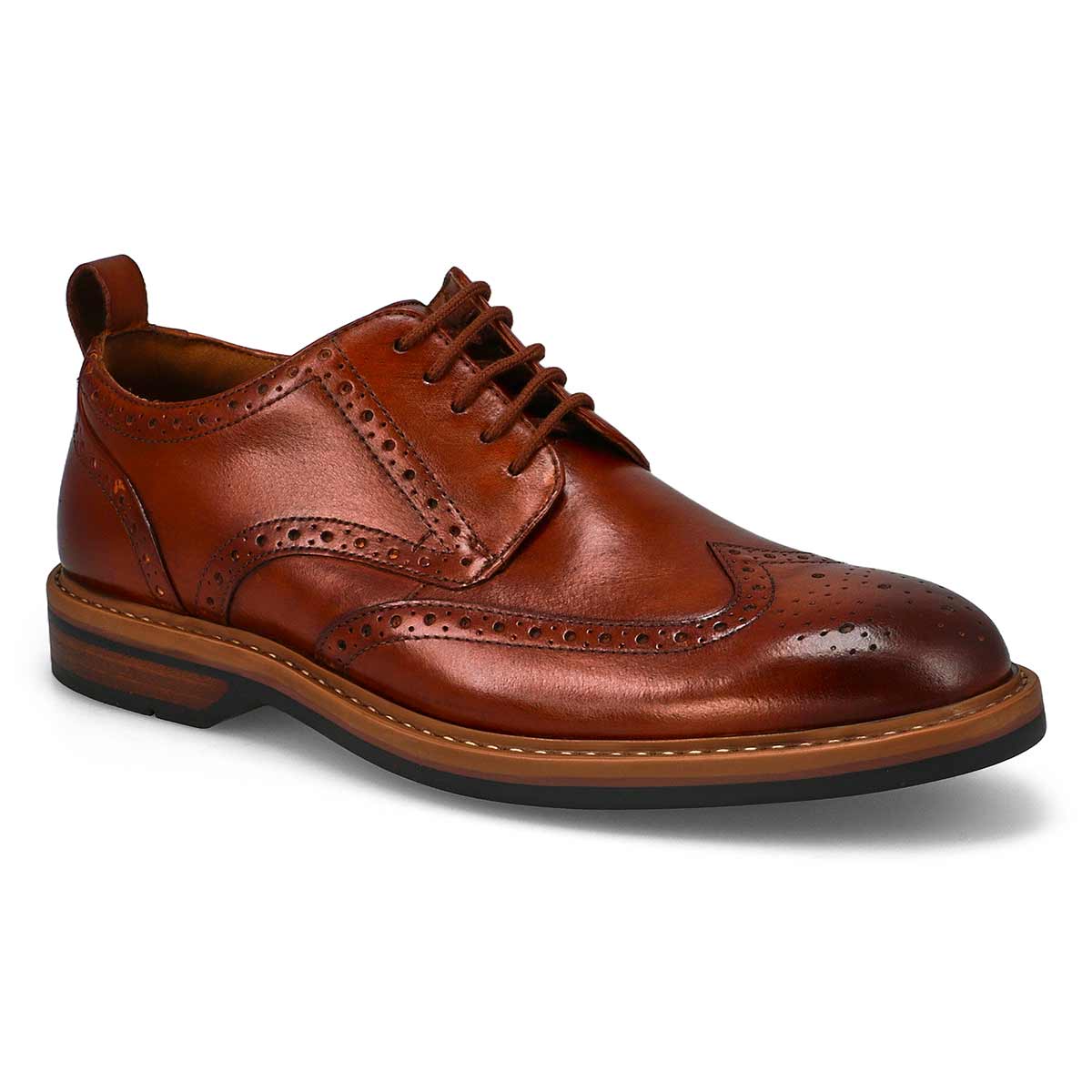 Clarks Men's Aldwin Limit Dress Shoes- Mid Tan Leather - Image 2
