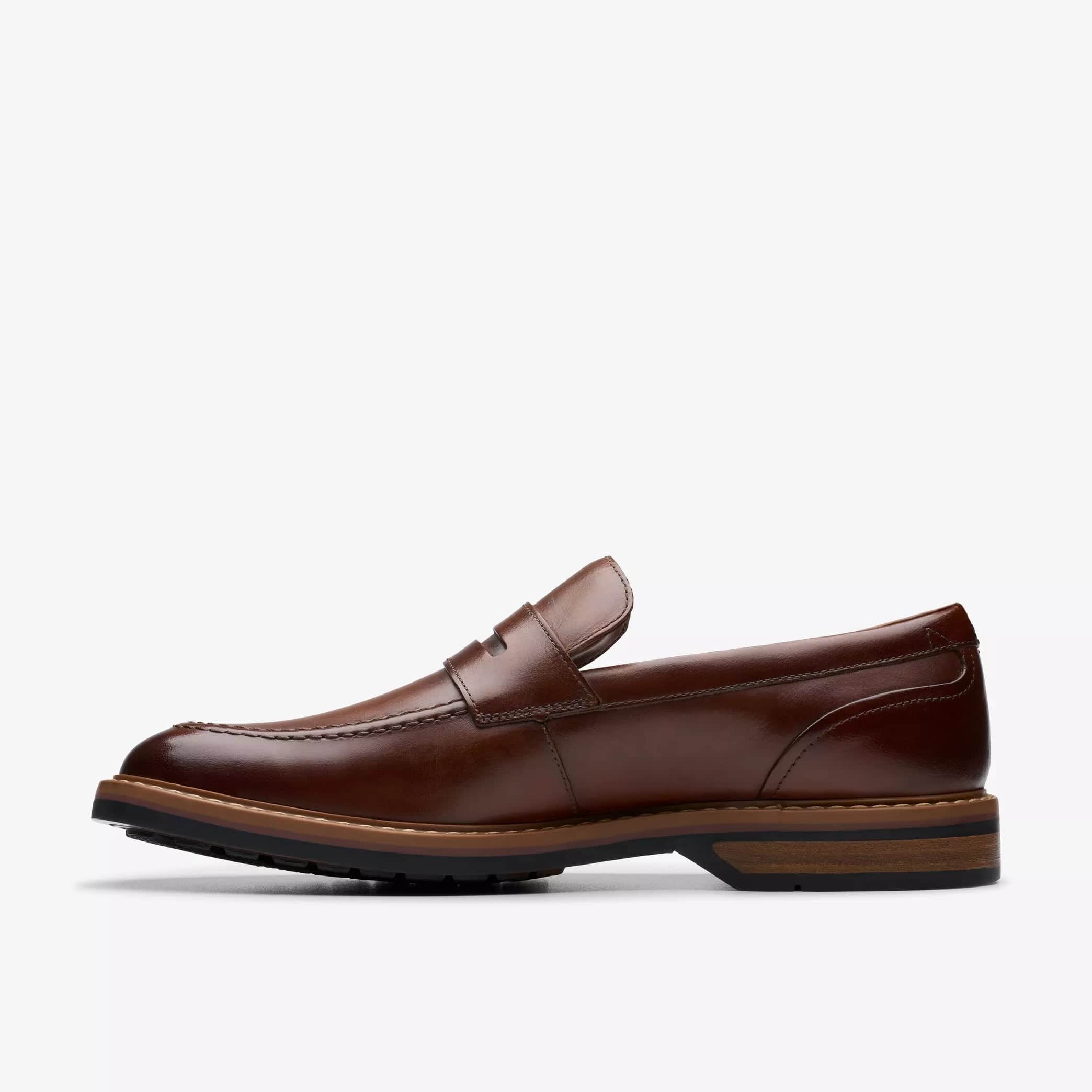 Clarks Men's Aldwin Step Dress Shoes- Mid Tan Leather - Image 2