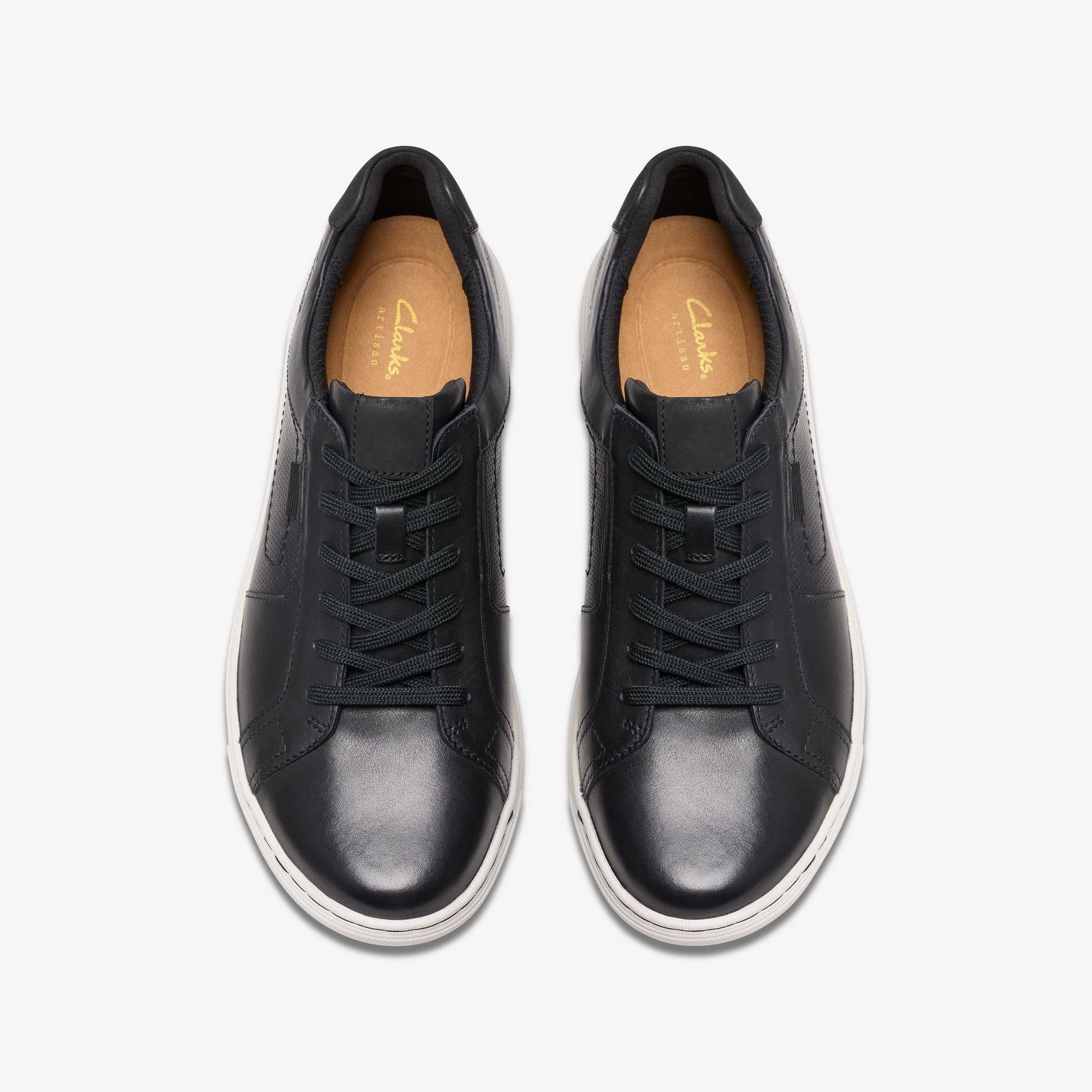 Clarks Men's Mapstone Lace- Black Leather - Image 4