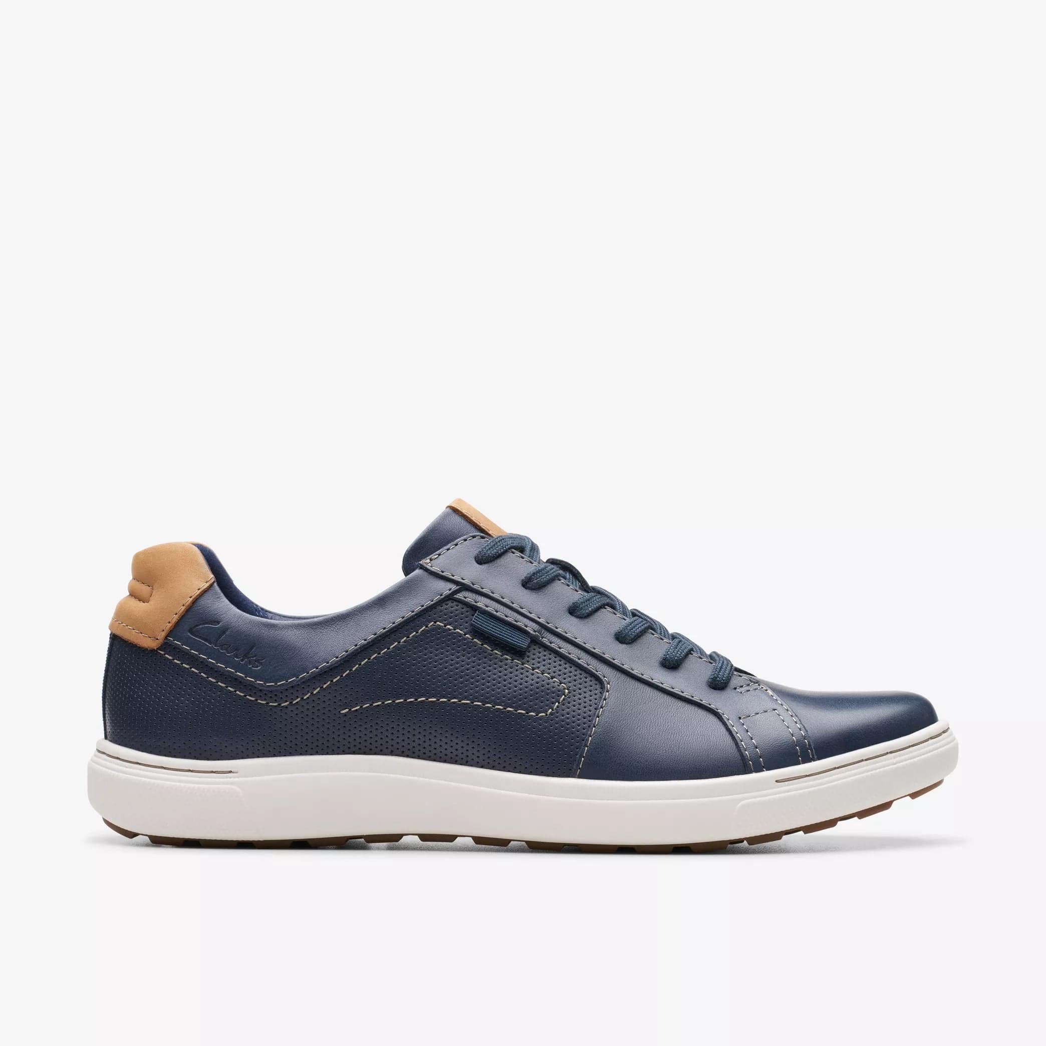 Clarks Men's Mapstone Lace- Navy Leather