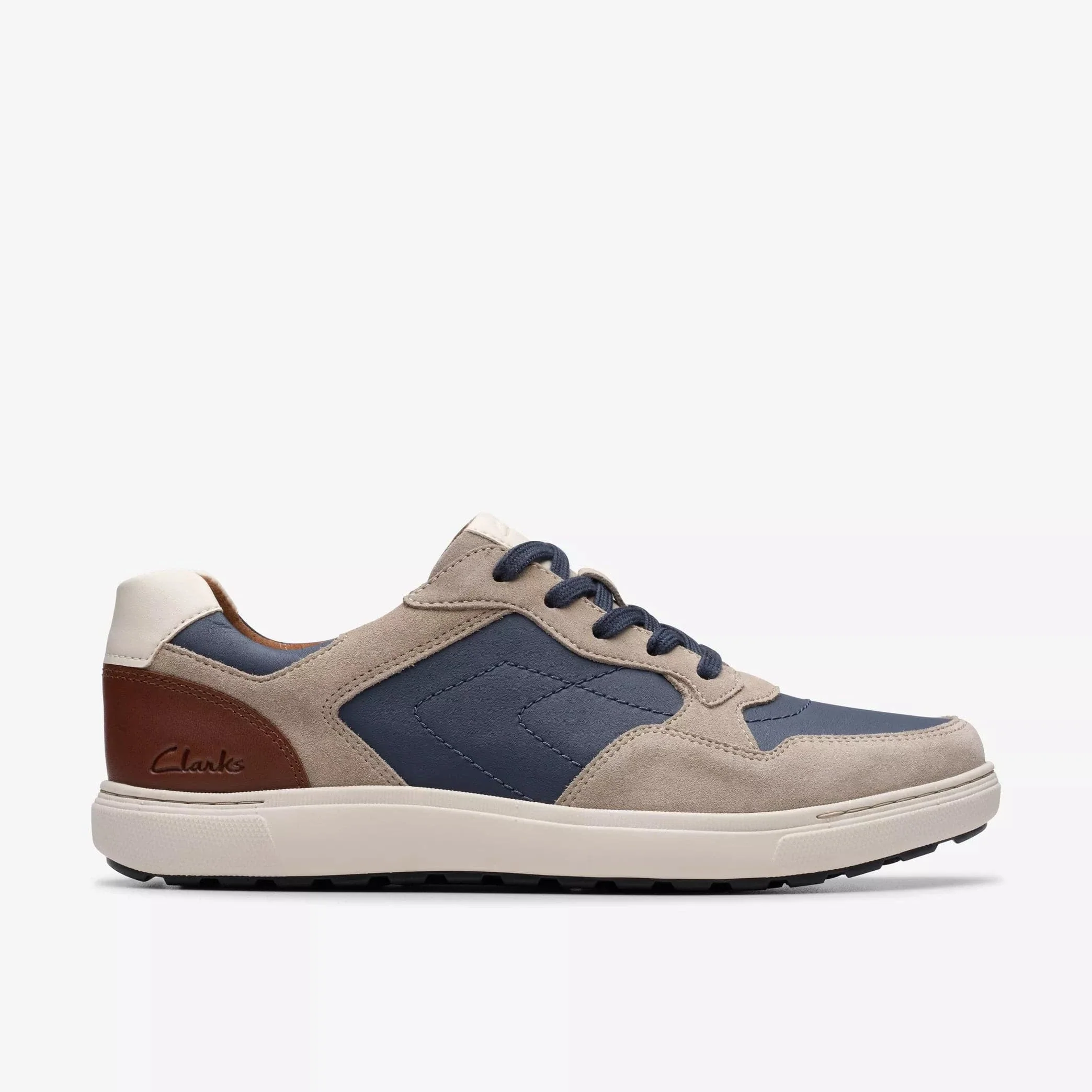 Clarks Men's Mapstone Sport Sneakers- Grey Combi