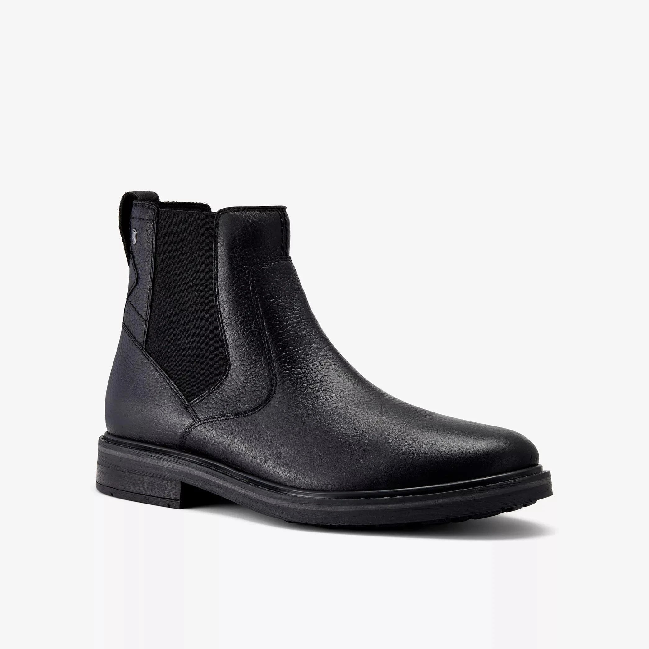 Clarks Men's Newford Easy Waterproof Chelsea Boots- Black Leather - Image 2