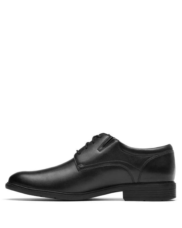 Clarks Men's Steadwell Lace Oxford Dress Shoes- Black Leather - Image 4