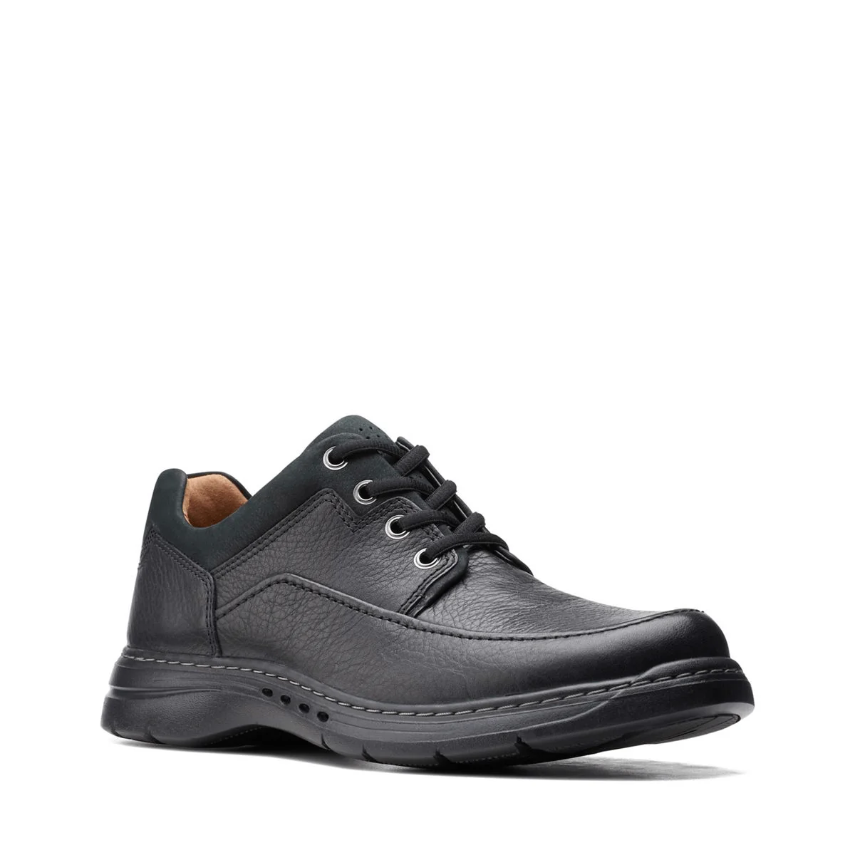 Clarks Men's Un Brawley Lace Up Shoes- Black - Image 2