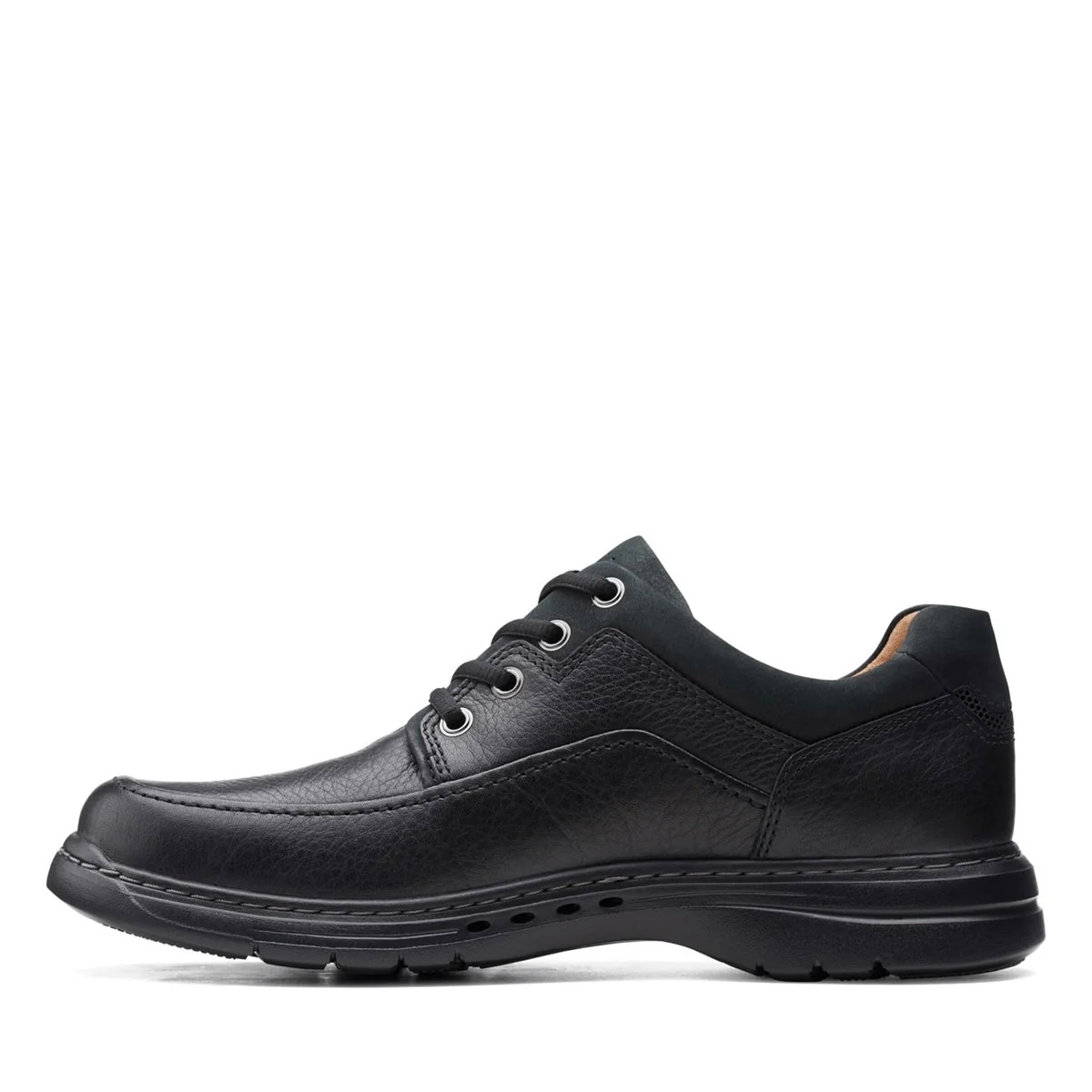 Clarks Men's Un Brawley Lace Up Shoes- Black - Image 4