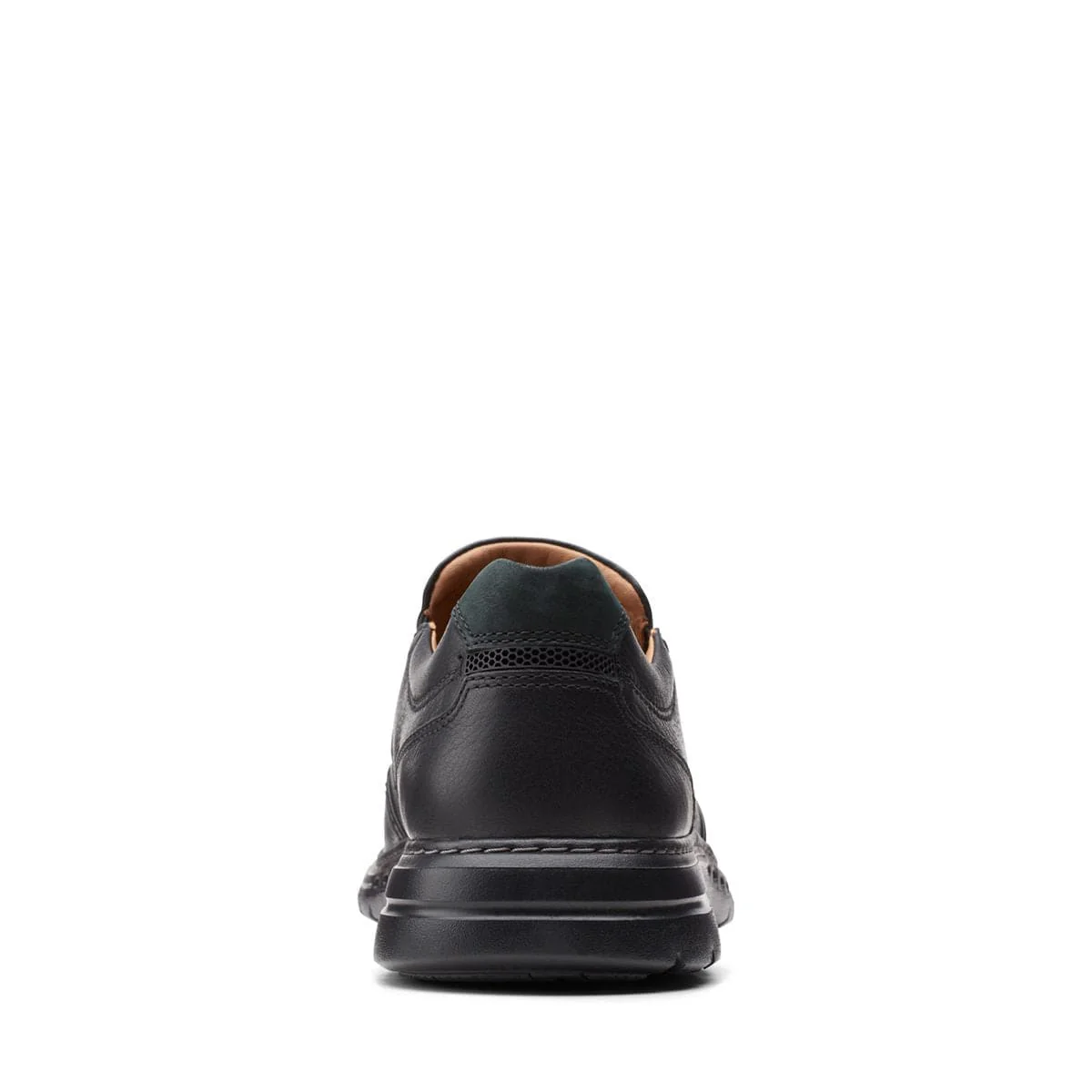 Clarks Men's Un Brawley Step Slip On Shoes- Black Leather - Image 6