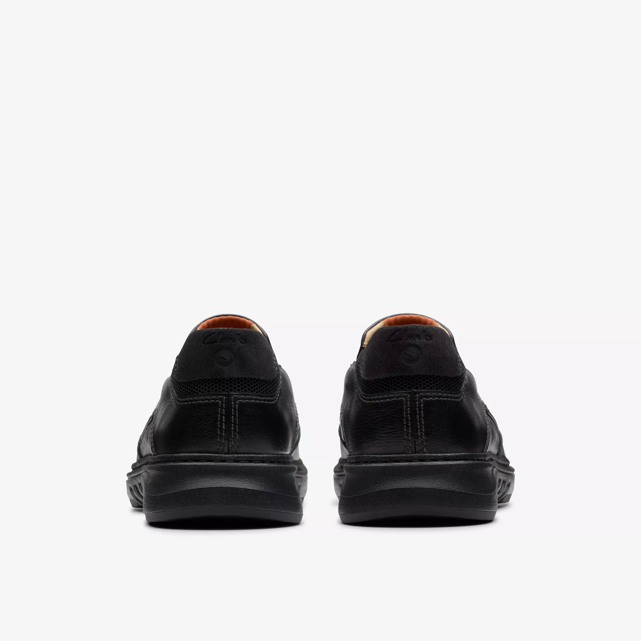Clarks Men's Un Briley Step Slip On Shoes- Black Leather - Image 5