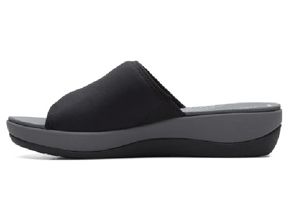 Clarks Women's Arla Nora Slide Sandals - Black Fabric - Image 2