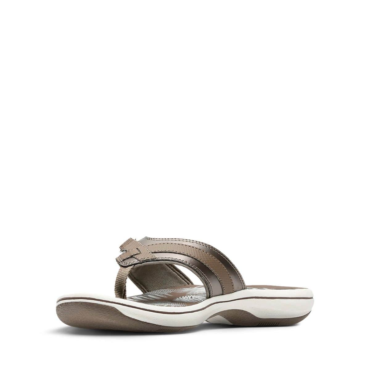 Clarks Women's Breeze Sea Flips- Pewter - Image 4