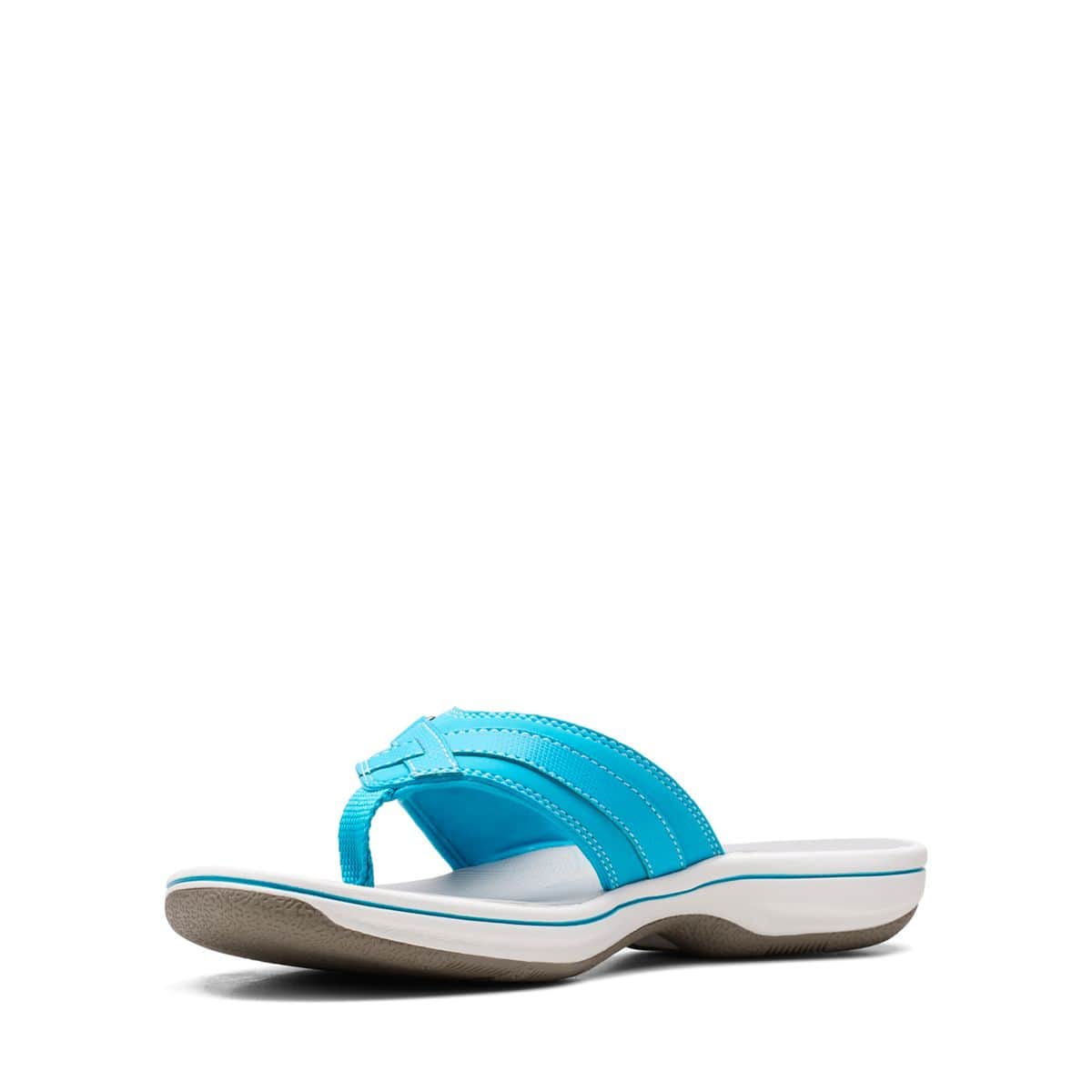 Clarks Women's Breeze Sea Flips- Aqua - Image 3