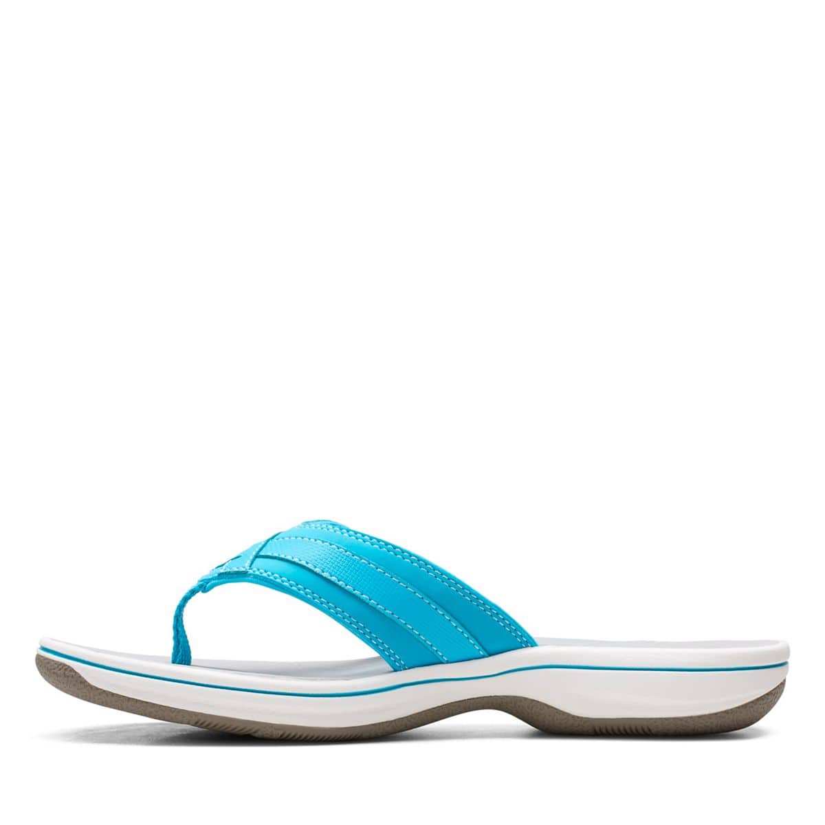 Clarks Women's Breeze Sea Flips- Aqua - Image 5