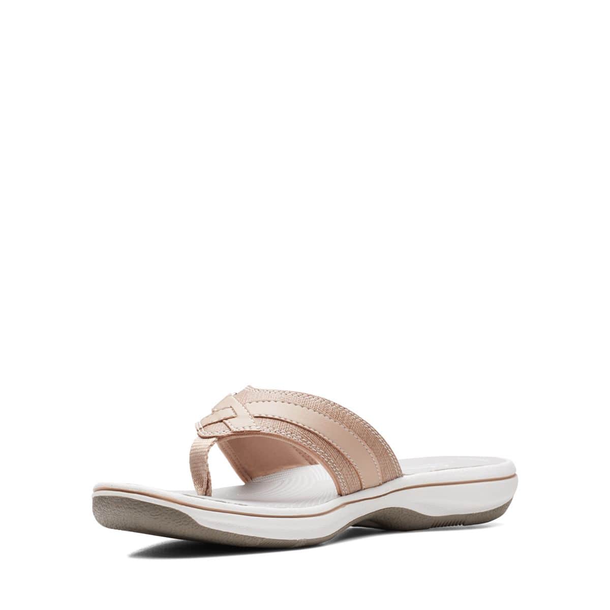 Clarks Women's Breeze Sea Flips- Taupe Metallic - Image 4