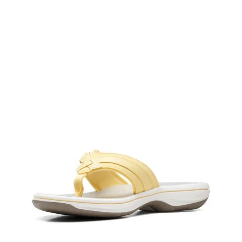Clarks Women's Breeze Sea Flips- Yellow - Image 4